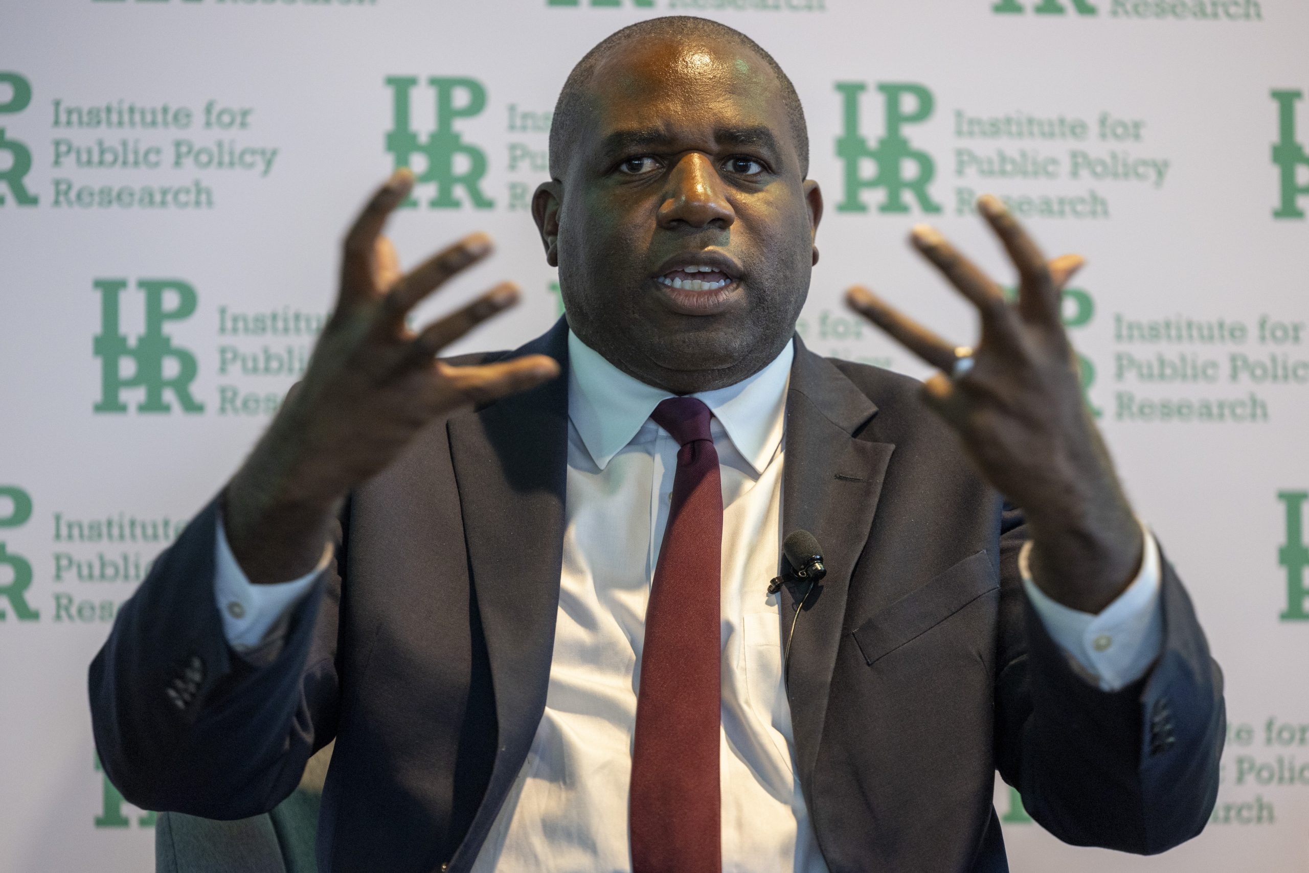 The IPPR: “How to build a decade of national renewal” fringe event with Heather Boushey Member of the Council of Economic Advisers & Chief Economist for the President's Invest in America Cabinet, The White House, chaired by Harry Quilter-Pinner, Interim Executive Director, IPPR with speakers Rt Hon David Lammy MP, Secretary of State for Foreign, Commonwealth and Development Affairs, and Dr Parth Patel, Principal Research Fellow, IPPR in the Museum of Liverpool on the 22nd of September 2024. (photo by Andy Aitchison)